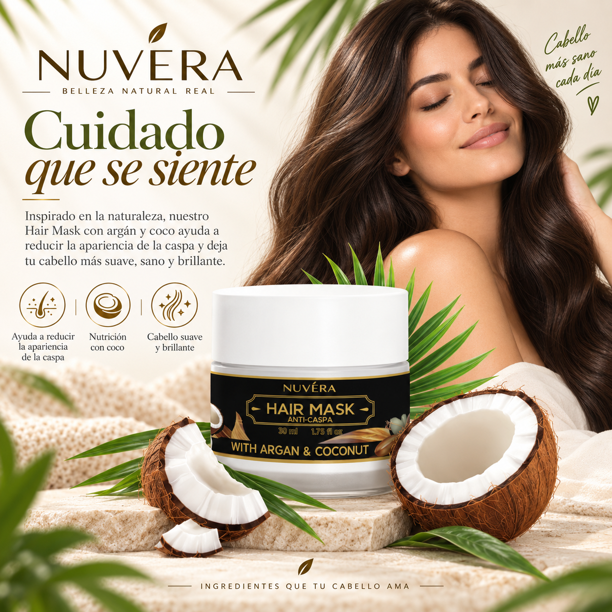 Experiencia de cuidado capilar NUVÉRA Coco Therapy